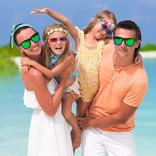 Fsmiling 15 Pack 80S Black Party Sunglasses Bulk Mirrored Sunglasses Party Favors Glasses Retro Sunglasses Set #TOP1