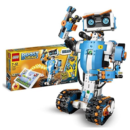 LEGO 17101 Boost Programmerbar Roboticset, 5-i-1 appstyrd modell med en programmerbar, interaktiv robotleksak och Bluetooth-funktion