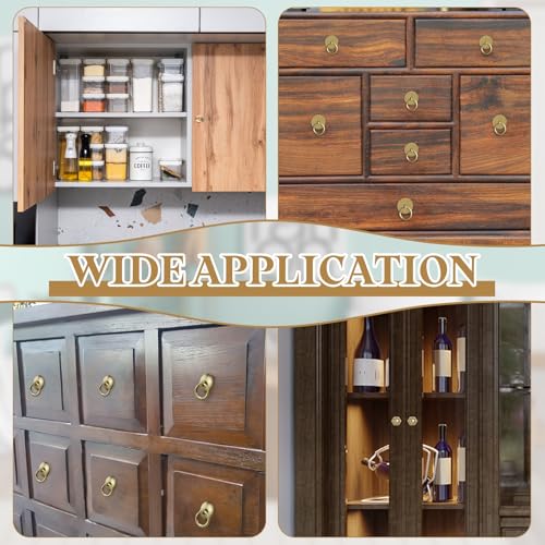 QUARKZMAN 8Stk Schrankgriff Unterlegscheiben 0.9 Zoll Runde Form Strahlenförmige Messing Unterlegscheiben Klassische Möbeldekoration Dichtung Für Schrank Schubladen Schranktüren Hardware