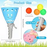 24Pcs Pop-Pass-Catch Ball Game with 8 Catch Launcher Baskets 16 Balls,Outdoor Indoor Game Activities,Lawn Games Beach Sport Toys for Party Favor,Kids 4 5 6 7 8 9 10+