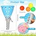 24Pcs Pop-Pass-Catch Ball Game with 8 Catch Launcher Baskets 16 Balls,Outdoor Indoor Game Activities,Lawn Games Beach Sport Toys for Party Favor,Kids 4 5 6 7 8 9 10+