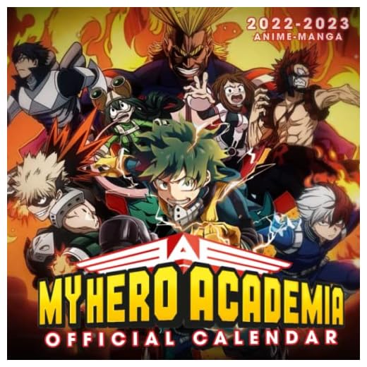 My Hero Academia Calendar 2023: OFFICIAL 2023 Calendar - Anime Manga Calendar 2023-2023, Calendar Planner - Kalendar calendario calendrier 18 monthly ... Supplies) - January 2023 to December 2023