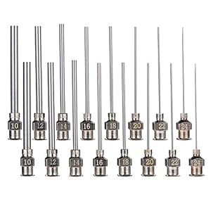 BENECREAT 16PCS Stumpfe Spritzennadeln mit Luer Lock