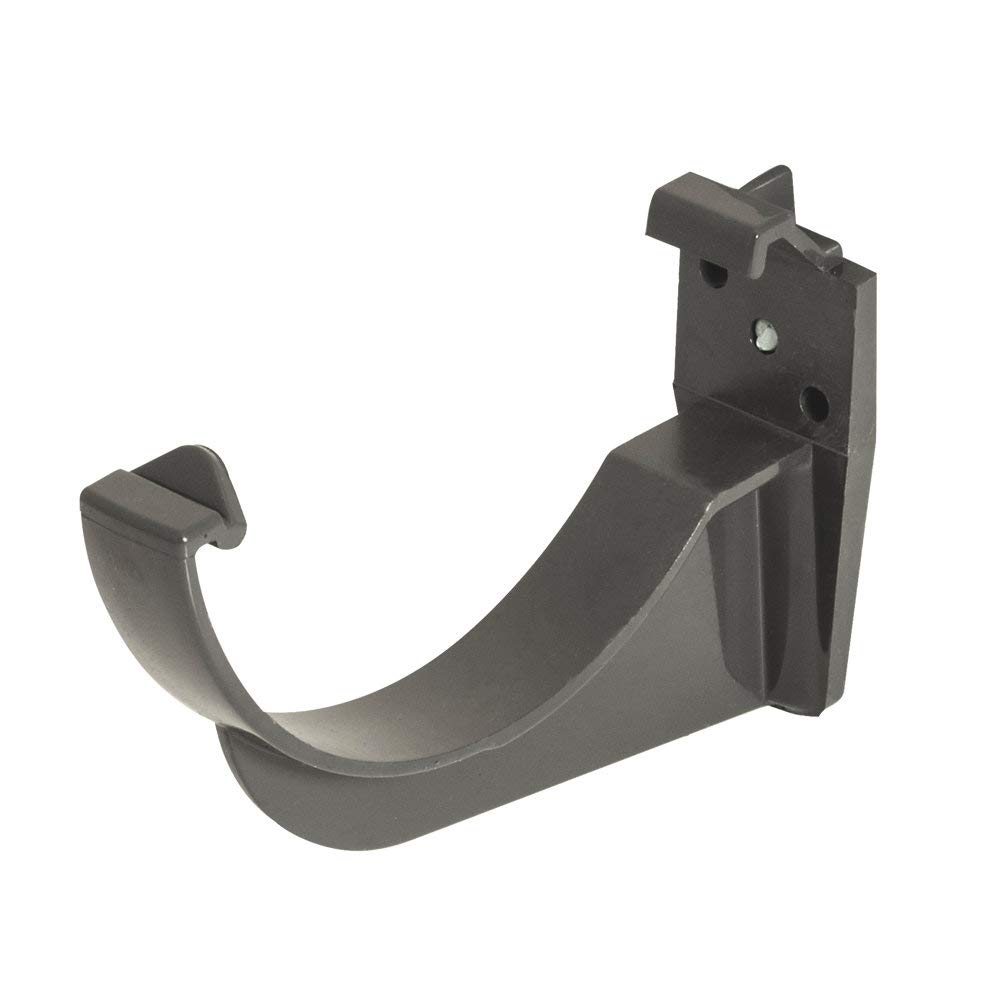 Floplast Anthracite Pack Of 3 X Rk1a 114Mm Half Round Fascia Brackets