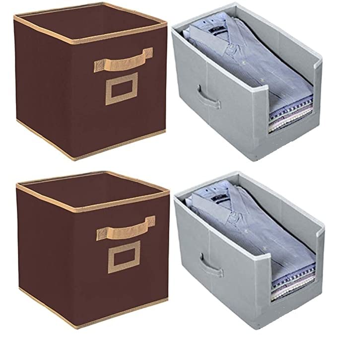 JUST ONE CLICK SOLUTION Foldable Storage Box for Toys with Handle