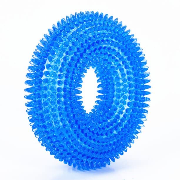The Pets Company Rubber Dental Puppy Teething Spike Ring | Squeaker Sound Dog Chew Toy (B0BHP777D8) Amazon Price History, Amazon Price Tracker