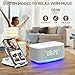 Alarm Clock Speaker Wireless Charger, Digital Alarm Clocks Bedrooms Bluetooth, Alarm Clock Dimmable Light Bedrooms Dual Alarm Snooze Dimmer 12 24H RGB Night Light Bluetooth USB AUX, Gray