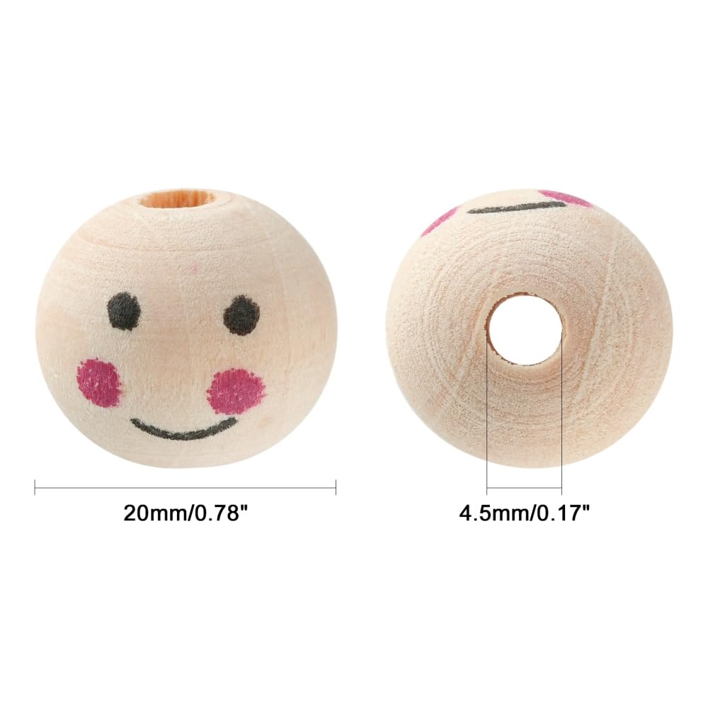 100Pcs Multicolor 8-Bloemvorm Houten Knoppen Voor Naaien Ambachten 20mm
