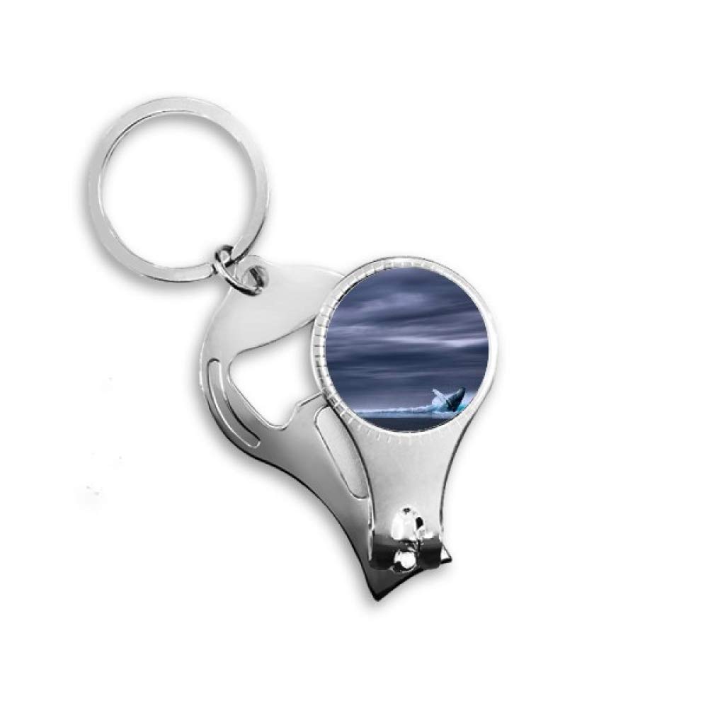 Ocean Humpback Fish Science Nature Picture Nail Nipper Ring Key Chain Bottle Opener Clipper