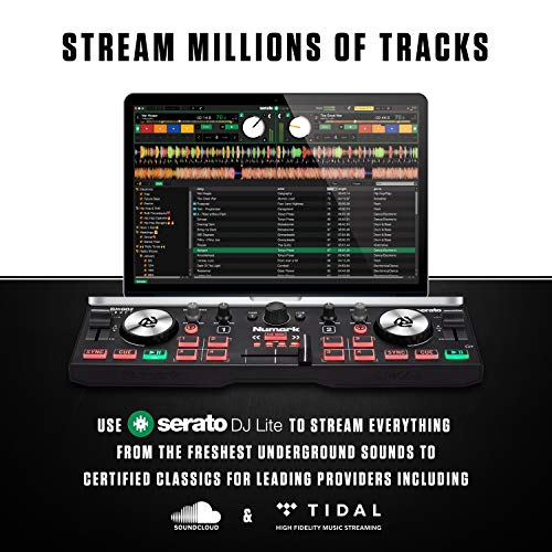 Numark DJ2GO2 Touch et HF125 – Contrôleur DJ USB 2 Decks Compact pour Serato DJ avec Table de Mixage DJ, Carte son Intégrées et Casque Audio DJ Inclus - Image 5
