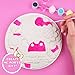 Sanrio Hello Kitty Paint Your Own Stepping Stone, Includes 7” 6 Paints & 1 Paintbrush, Cute Gifts for Kids Teens Girls Adults