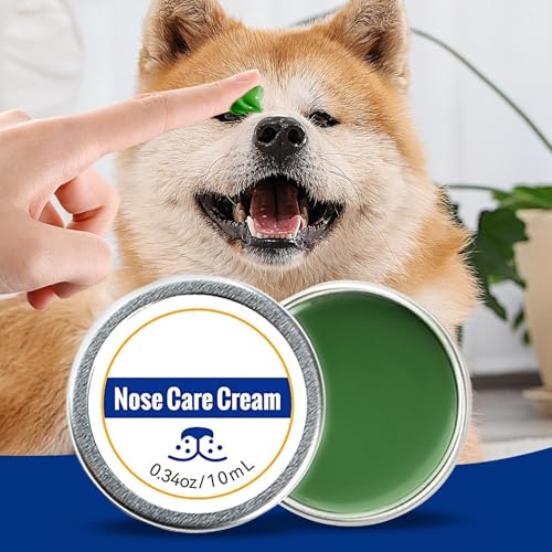 Gvblkq Dog Nose Balm, 10ml Moisturizing Dog Balm, Natural Snout Soother, Rapid Absorption, Pet Snitch Cream, Effective for Dogs and Cats, Gentle Formula, for Puppies, 5x5x2.5cm