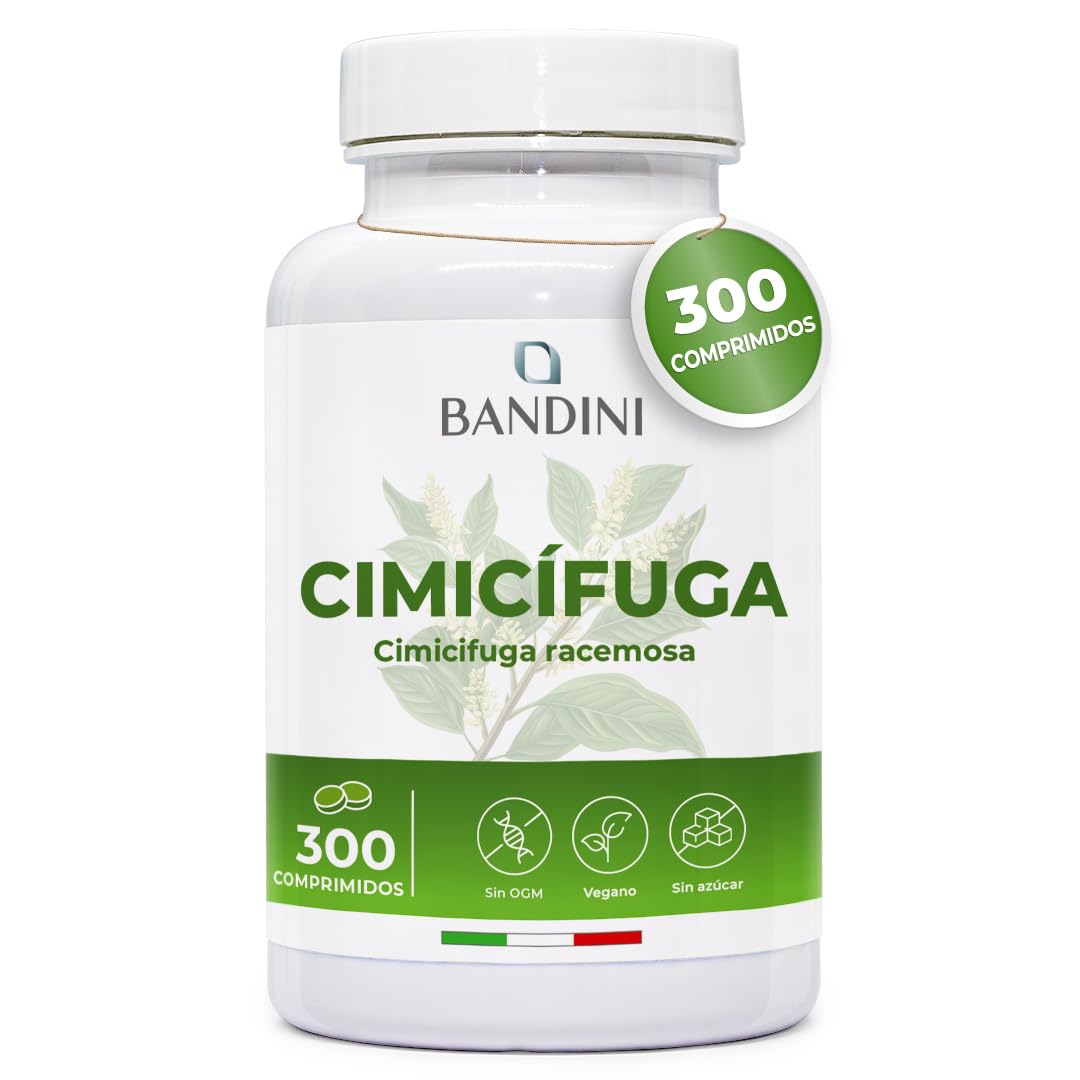 Bandini® Cimicifuga 300 comprimidos | Apoyo diario para el equilibrio con extractos vegetales puros y de calidad | 300 mg por dosis diaria | Cimicifuga racemosa o Actaea racemosa