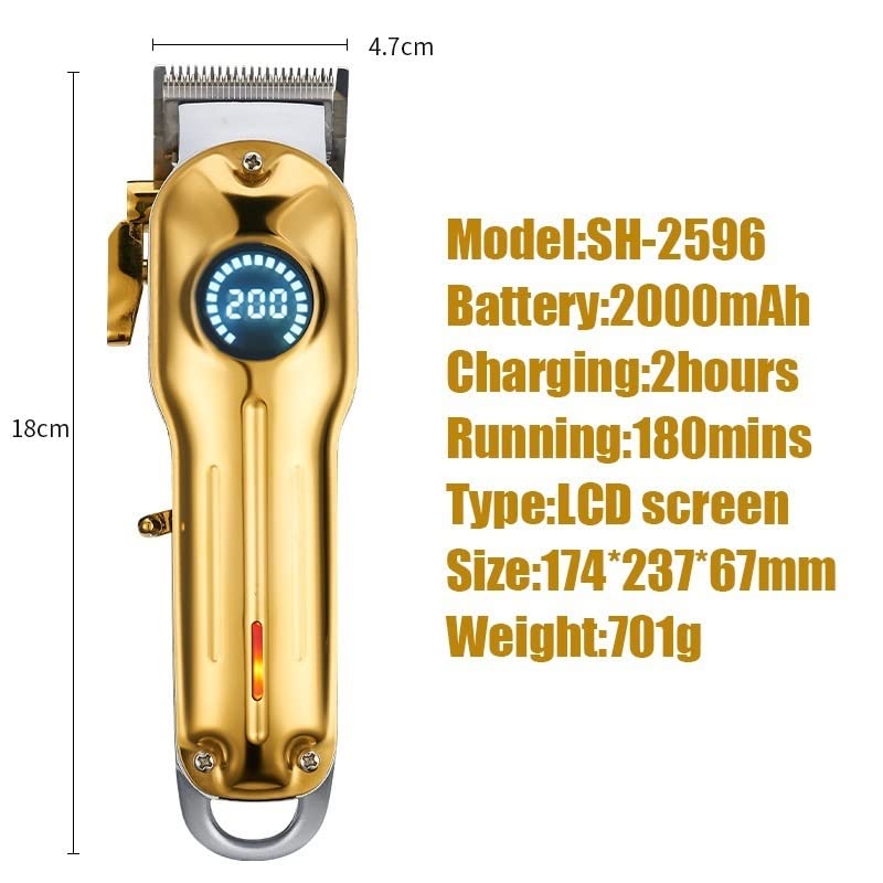 Miniatura 6 de CRIVERS Cortapelos para hombres, cortapelos profesionales, recortadora de pelo recargable para hombres de barbero, máquina de corte de pelo de