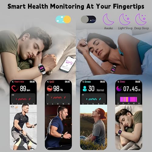 Image of PunnkFunnk NeoLux 1.96 inch HD Display Smartwatch for Men & Women 2025 with 110+ Sports Modes, Heart Rate, Sleep Monitor, IP68 Waterproof, Answer /Make Calls for Android & iOS(Grey)