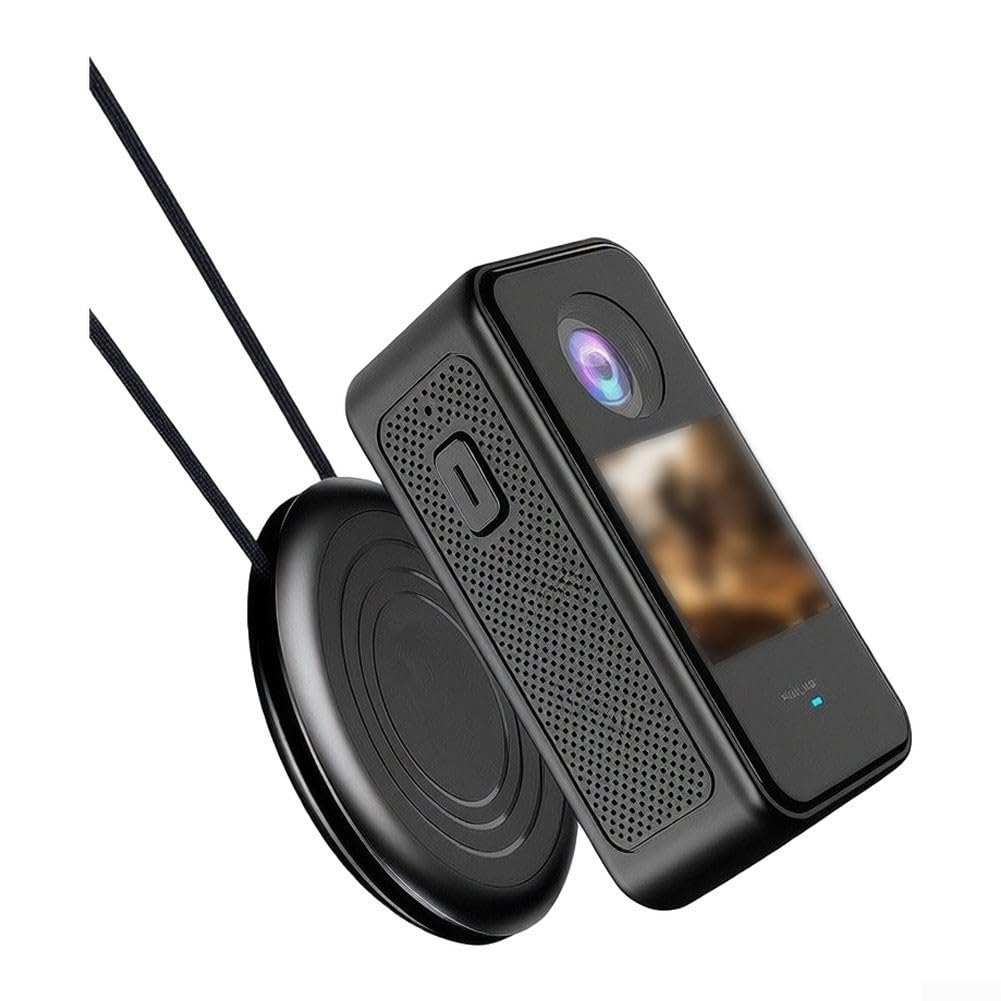 Kompakte Action Cam 4K für auflösung Schwarz Kompakte Action(Black)