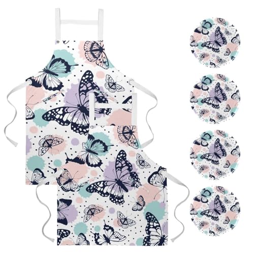 Tablier de serveuse avec 4 broches ajustables pour le travail en bar