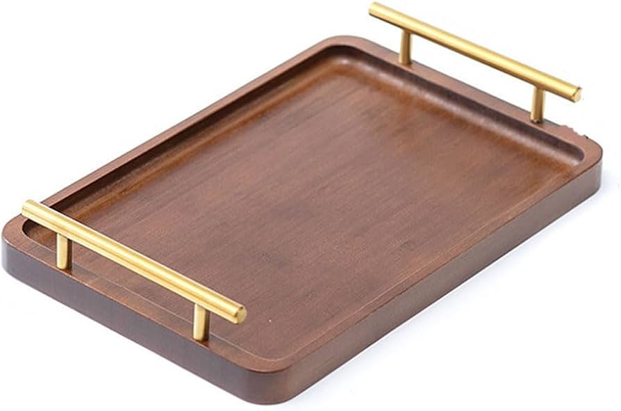 Amazon｜トレー お盆 天然木製トレー ナチュラル 大 角型 お盆 取っ手
