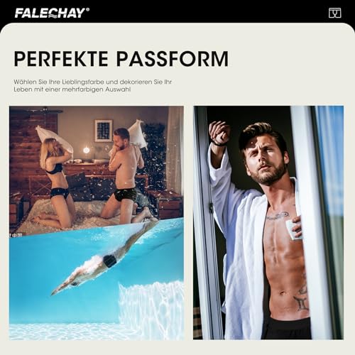 Falechay Boxershorts Herren Unterhosen Männer Baumwolle 6er Pack Retroshorts für Herren Ohne Kratzenden Zettel UnterwäSche Boxer Sportunterhosen für Herren Mehrfarbig 3XL