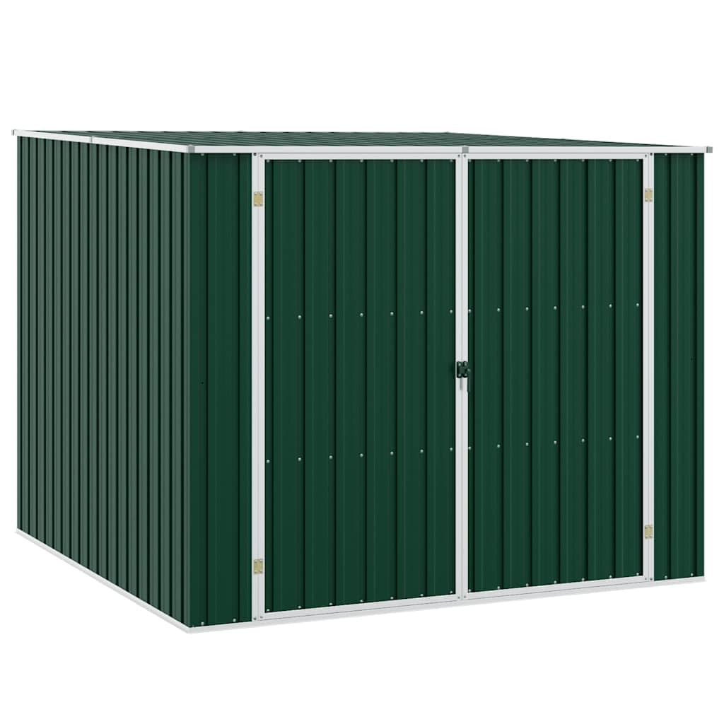 Abri de jardin 195x198x159 cm Acier galvanisé Vert Rangement extérieur