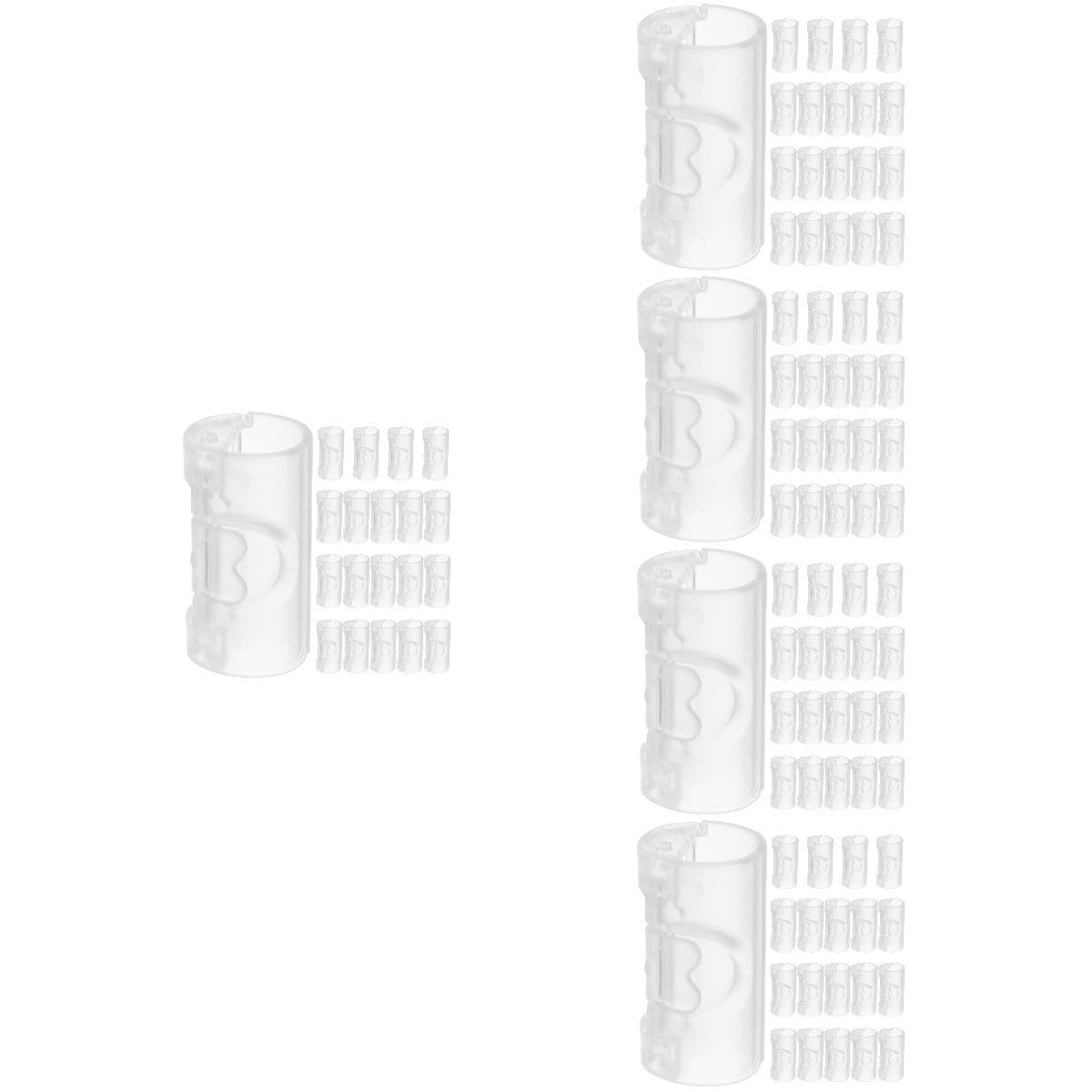 ABOOFAN 100 STK Blatthalter Fixierer Erdung Verschlüsse Quilt-befestigungsclips Sofamatten-Clips Anti-rutsch-Clips Bettdecke Teppich Bettlaken-Clips Festsetzung Innen Transparent Abs