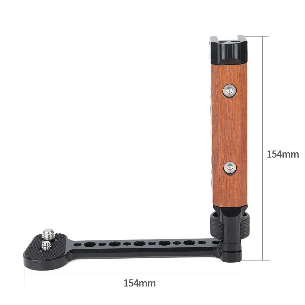 NICEYRIG Poignée latérale en Bois pour stabilisateur portatif DJI Ronin S, Ronin-SC, DJI RS 2/DJI RSC 2, Zhiyun Crane 2/Crane V2 Series