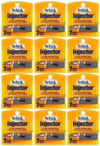 Schick Injector Blades - 1 Dozen of 7 Count Boxes = 84 Count