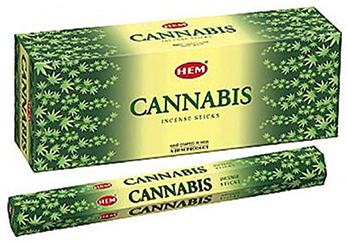 Cannabis - Box of Six 20 Gram Tubes - HEM Incense