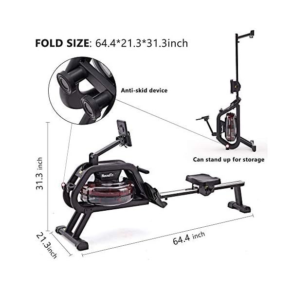 HouseFit-Water-Rower-Rowing-Machine-with-Bluetooth-APP-330Lbs-Weight-Capacity-for-Home-use-Water-Resistance-Row-Machine-Exercise-Equipment-with-iPad-and-Phone-Support-LCD-Digital-Monitor HouseFit Water Rower Rowing Machine with 330Lbs Weight Capacity for Home use Water Row Machine Exercise Equipment with iPad and Phone Support LCD Digital Monitor