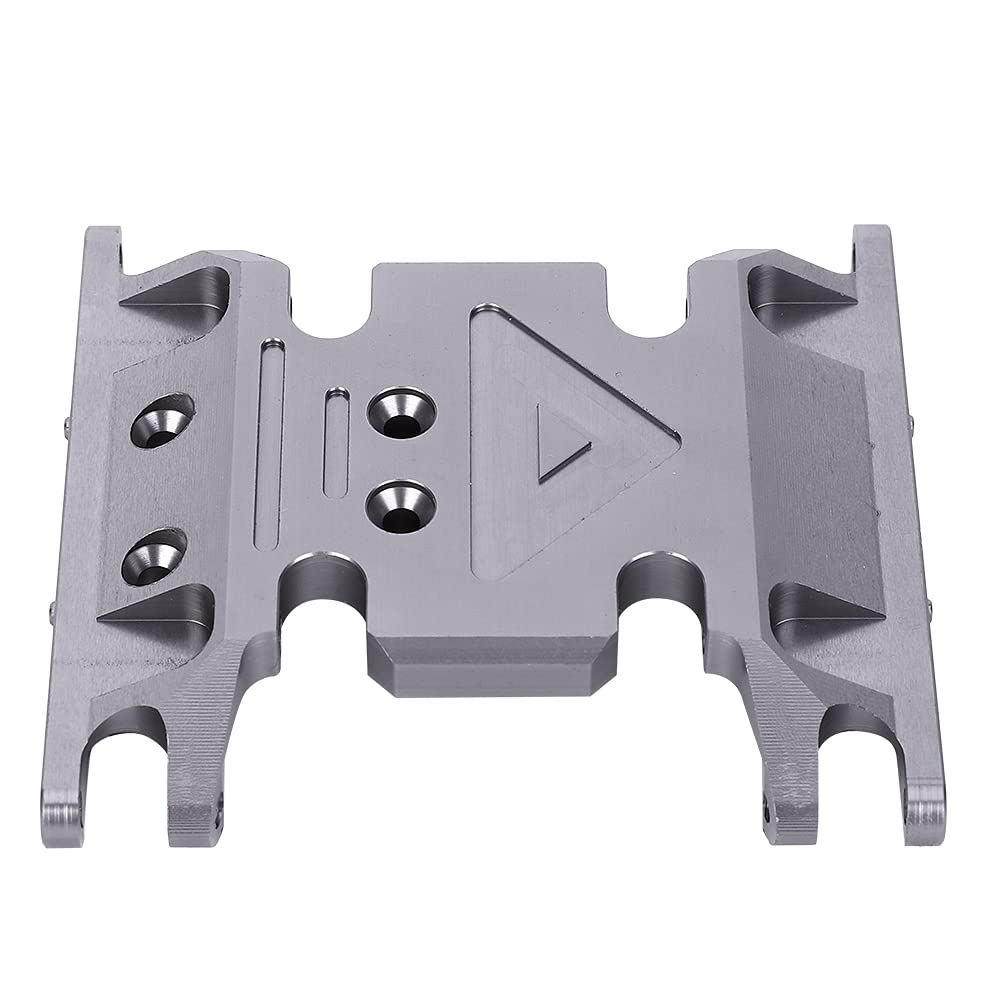 Skrzynia rozdzielcza Dolna podstawa Płyta ochronna Wytrzymały stop aluminium Część ulepszająca dla SCX10 II 1/10 RC Model samochodu Czarny Kolor tytanu 78 mm x 71 mm (Koloru)