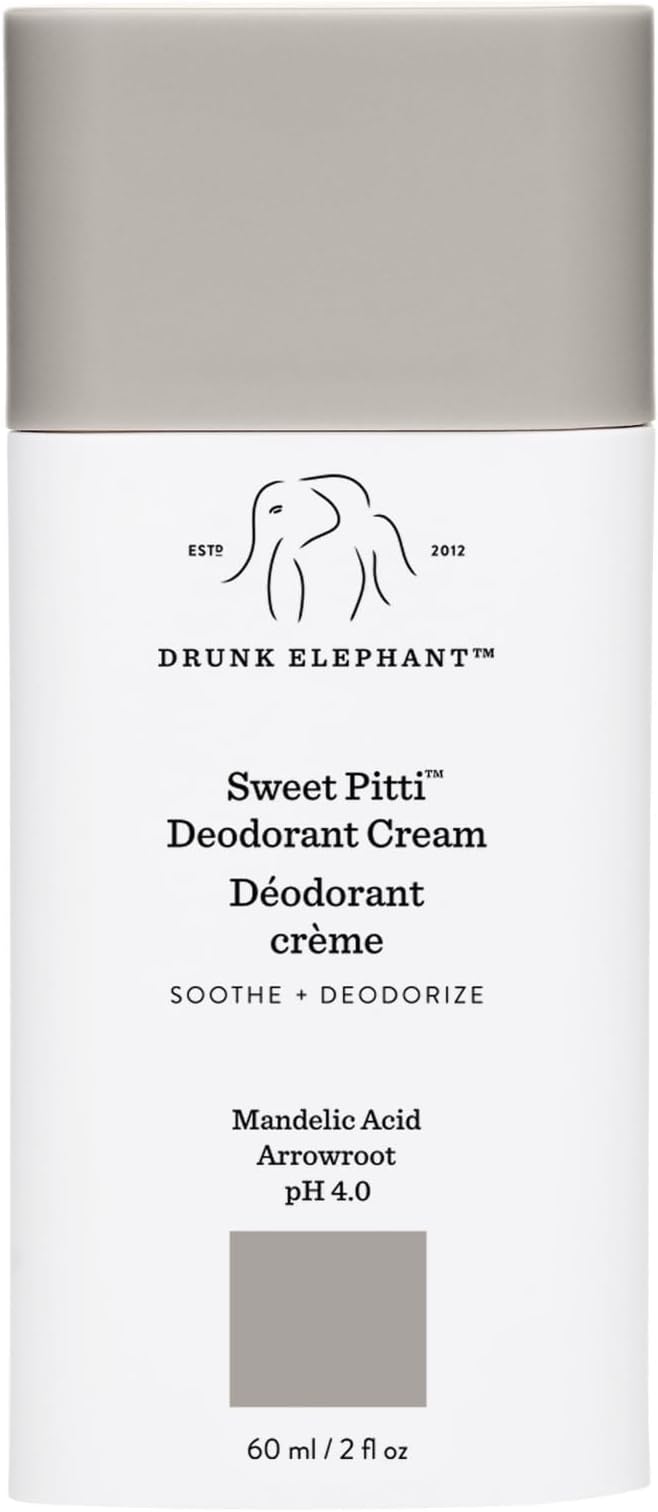 Sweet Pitti Deodorant Cream - 60 ml/2 fl oz - Baking Soda and Aluminum-Free - Clean Clinical Skincare - Cruelty-Free - Free of Essential Oils, Silicones, and Fragrance