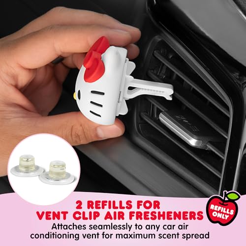 Image of Sanrio Hello Kitty Car Air Freshener Scented Oil Pod Refills, Hello Kitty and Friends Cute Car Accessories for Women, Tropical Fruit, 2ct