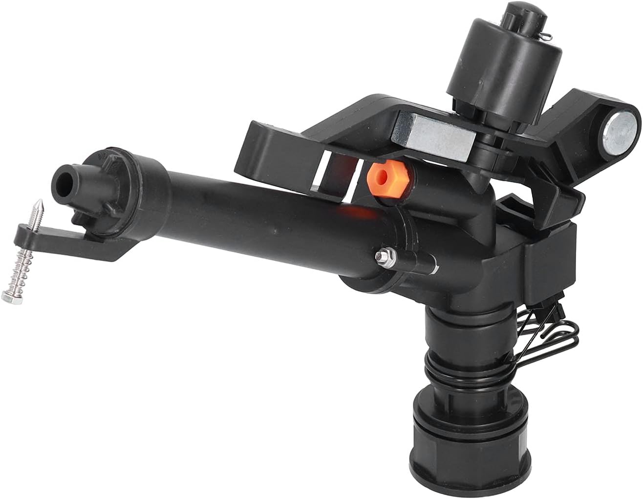 G 1‑1/2 Irrigation Sprinkler ABS Adjustable Rocker Arm Large Impact Sprinkler for Garden Lawn