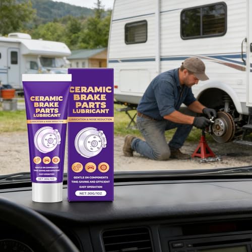 Graisse de Frein | Produits de Lubrification Automobile Antirouille - Lubrifiant pour Axes et Glissières de Frein | pour SUV, RV, Berline, Fourgon, Monospace, Camion,