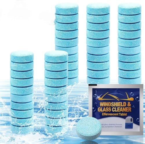 Image of Glass Cleaner for Car | Windshield Glass Cleaner | Car Wiper Detergent Effervescent Tablet (Pack of 20)