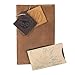Hide & Drink, Pocket-Sized Memo Books Cover Compatible with Field Notes (3.5 x 5.5 in.) Journal Case with Card Slot, Refillable Travelers Notebook, Full Grain Leather, Handmade, Single Malt Mahogany