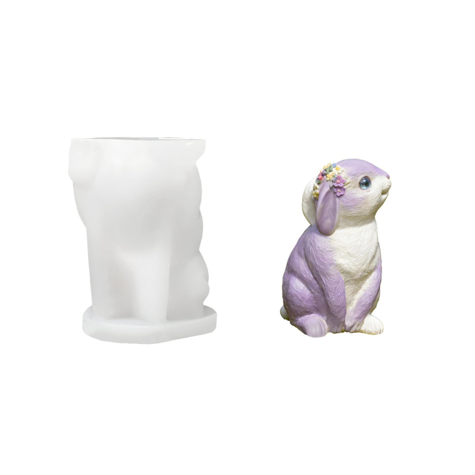 Lerpwige Rabbits Shape Silicone for Easters Craft Casting and Decorative Figurines Dishwasher Safe