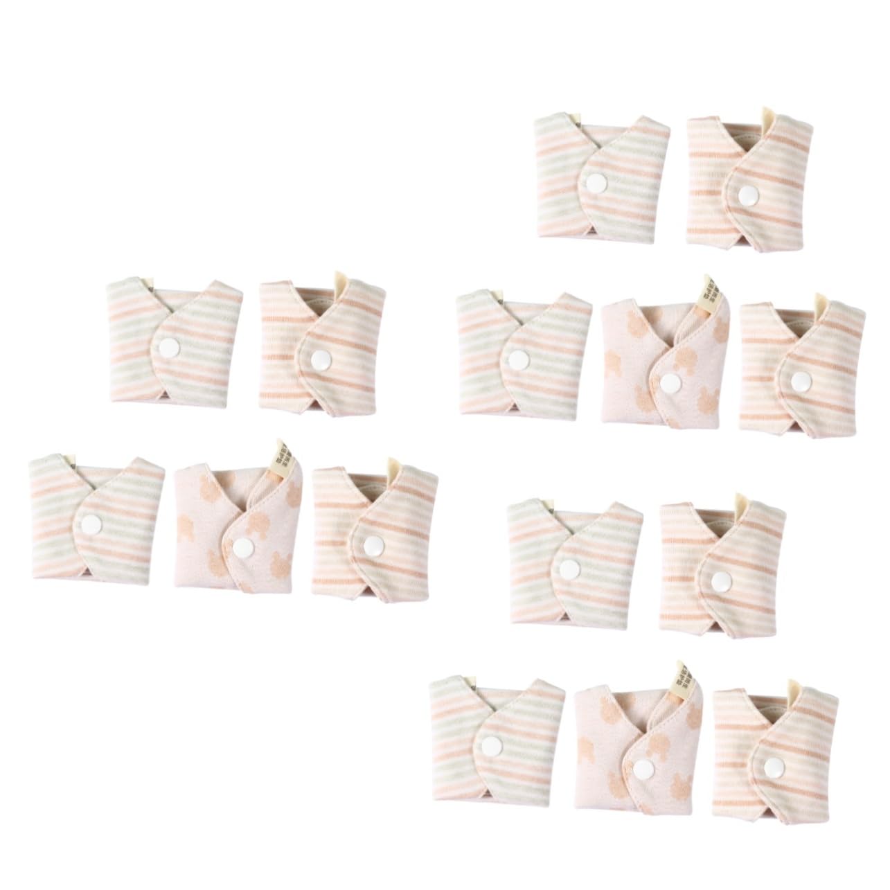 15pezzi Assorbenti Lavabili Cotone Organico Assorbenti Femminili Traspiranti e Riutilizzabili Per Ciclo Mestruale Design Casual
