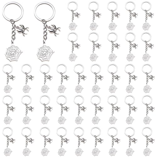 Porte-clés toile d'araignée Halloween iMagitek lot de 40 petits cadeaux invités