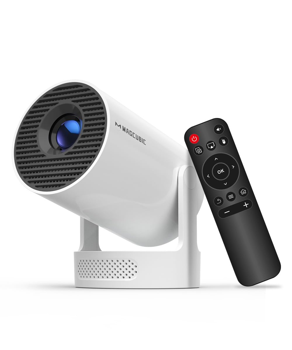 Magcubic Mini Projector with WiFi 6 and Bluetooth 5.4, Portable Projector 4K Support, 5W Soundbase Speaker, Auto Vertical Keystone 180°Rotatable Smart Proyector for Movie Home Outdoor-picture-16