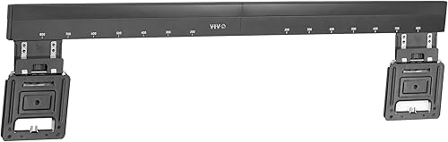 VIVO Soporte de pared universal para TV plana con microhuecos para pantallas de 43 a 90 pulgadas, perfil ultra delgado, Mount-TVMG1