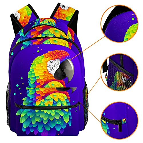 Sac à dos décontracté pour femme grande capacité multicolore