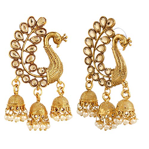 ClassicPearl Jhumka Earrings for Women