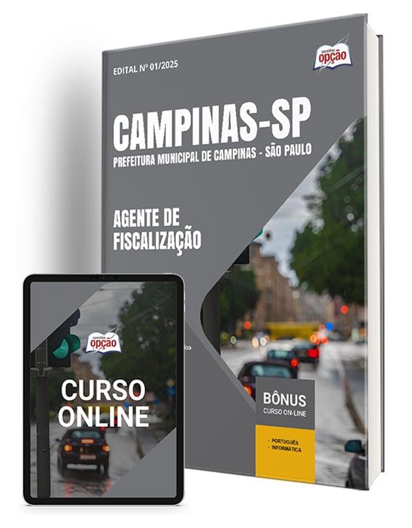 Apostila Prefeitura de Campinas - Sp 2025 - Agente de Fiscalizaçã...