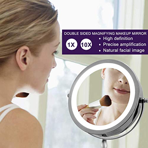Miroir-Grossissant-Lumineux-de-Rotation-a-360-Miroir-Grossissant-x10-Miroir-Maquillage-Comestique-Pivotant-Double-Face-Avec-Support-deMiroir-Sur-Pied-Miroir-Coiffure