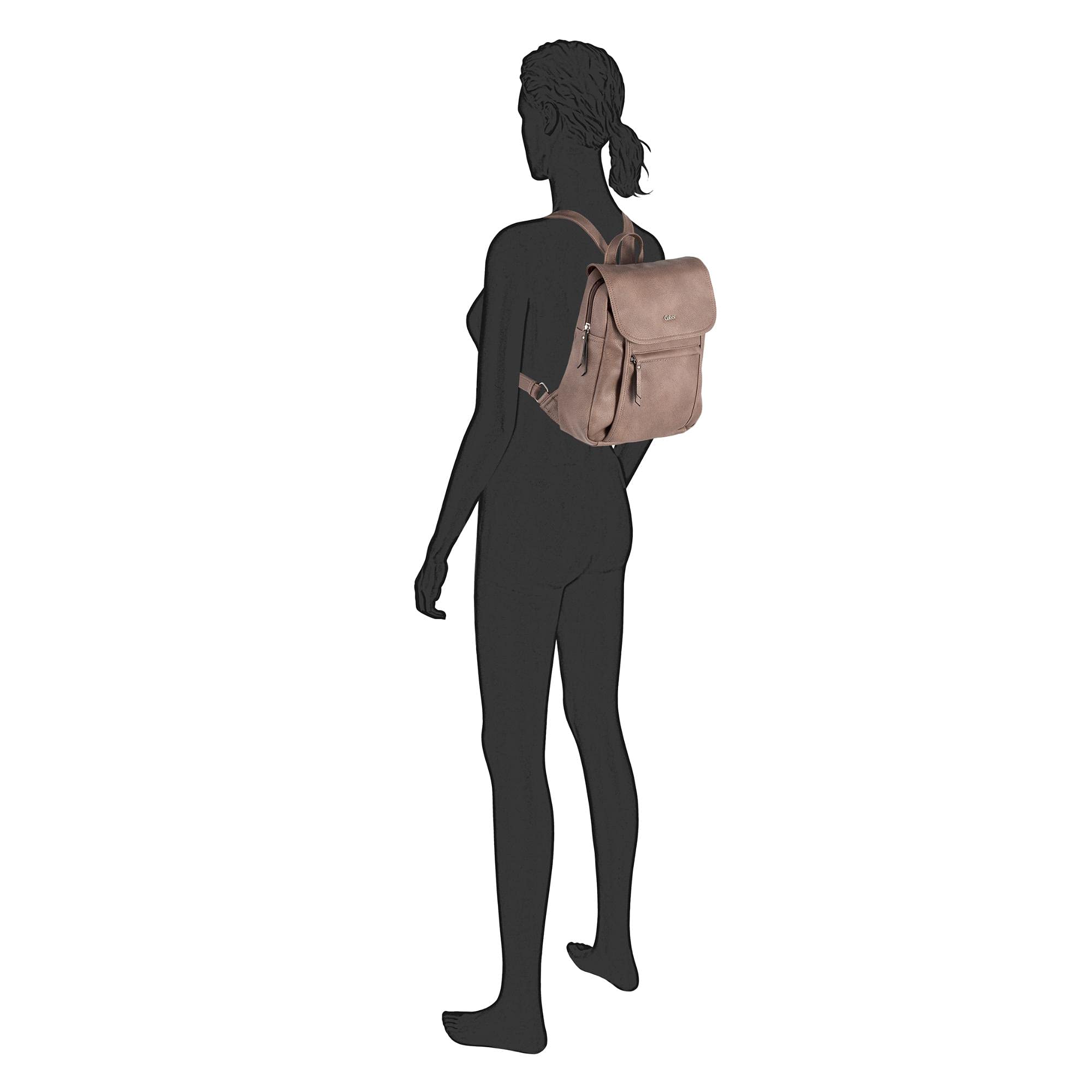 Gabor bags Mina Damen City Rucksack Backpack, 8 L Beige