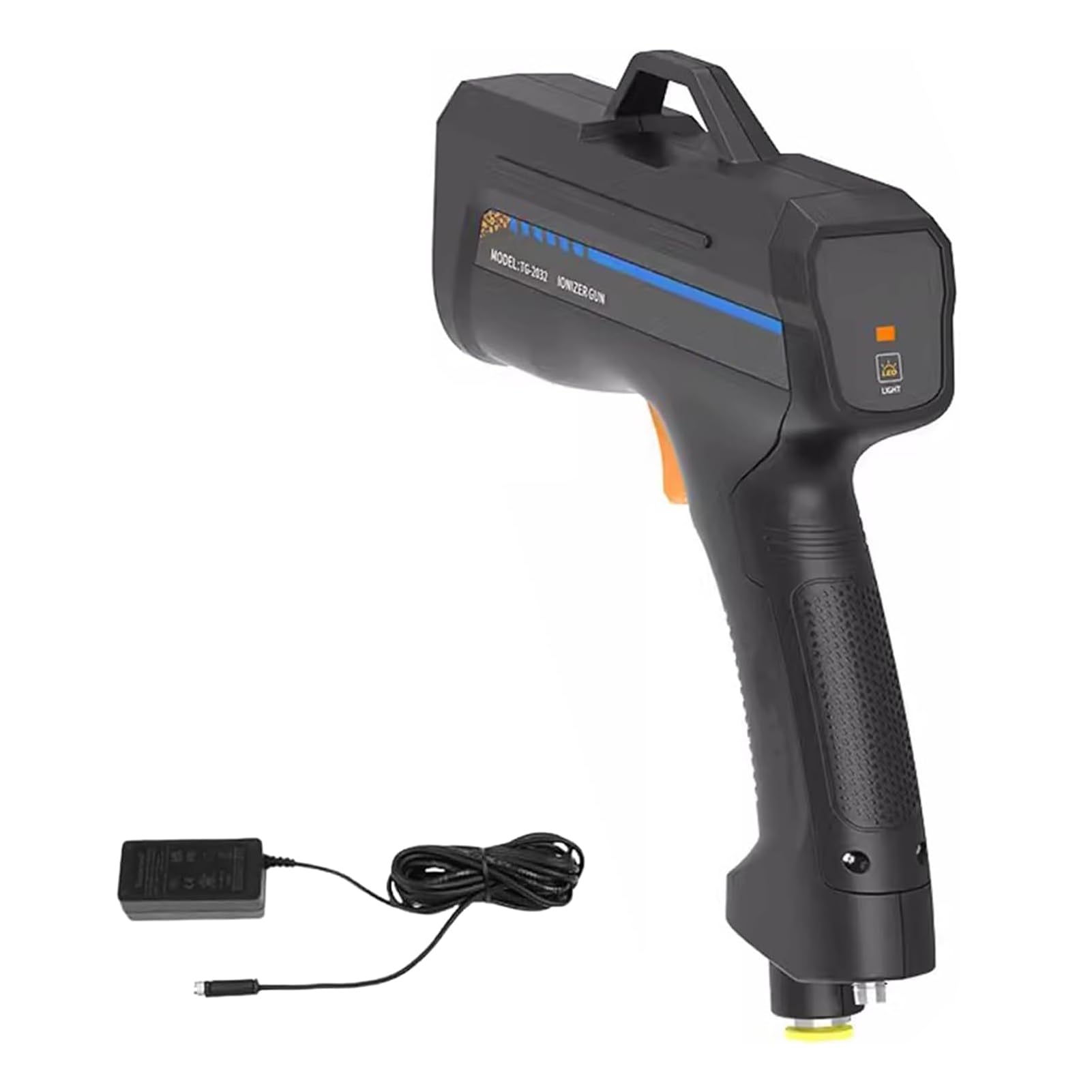Pistola De Aire Ionizante, Pistola AntiestáTica, Eliminador de Estática con Equilibrio Iónico y Luz de Detección, Ideal para Pintura Automotriz y Ensamblaje Electrónico, Soluciones AntiestáTicas