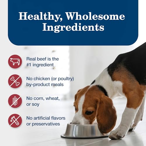 Blue Buffalo Homestyle Recipe Adult Wet Dog Food, Made with Natural Ingredients, Beef Dinner With Garden Vegetables, 12.5-oz Cans (12 Count)