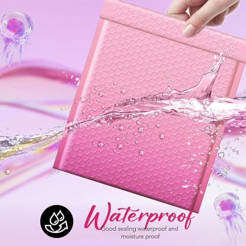 Image of Fuxury 240 Pack Thick Bubble Mailers 8.5x12 inch Gradient Pink Bubble Envelopes