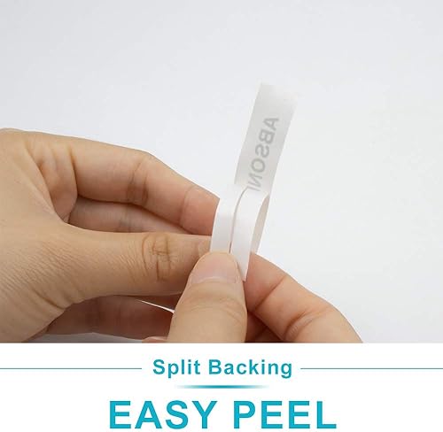 Miniatura 3 de Absonic Cinta de etiquetas de repuesto compatible para Casio XR-9X XR-9X2S XR9X XR9X2S 0.354 in 0.35" Negro sobre cinta de etiquetas transparente